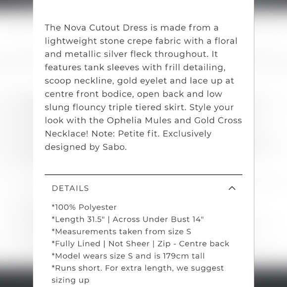 Sabo Luxe Nova Cut Out Dress - Picture 11 of 16